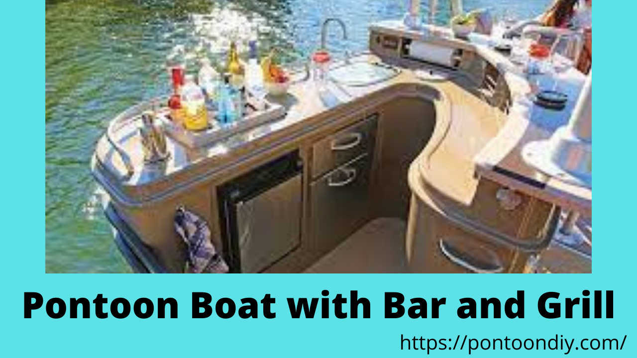 Pontoon Boat with Bar and Grill